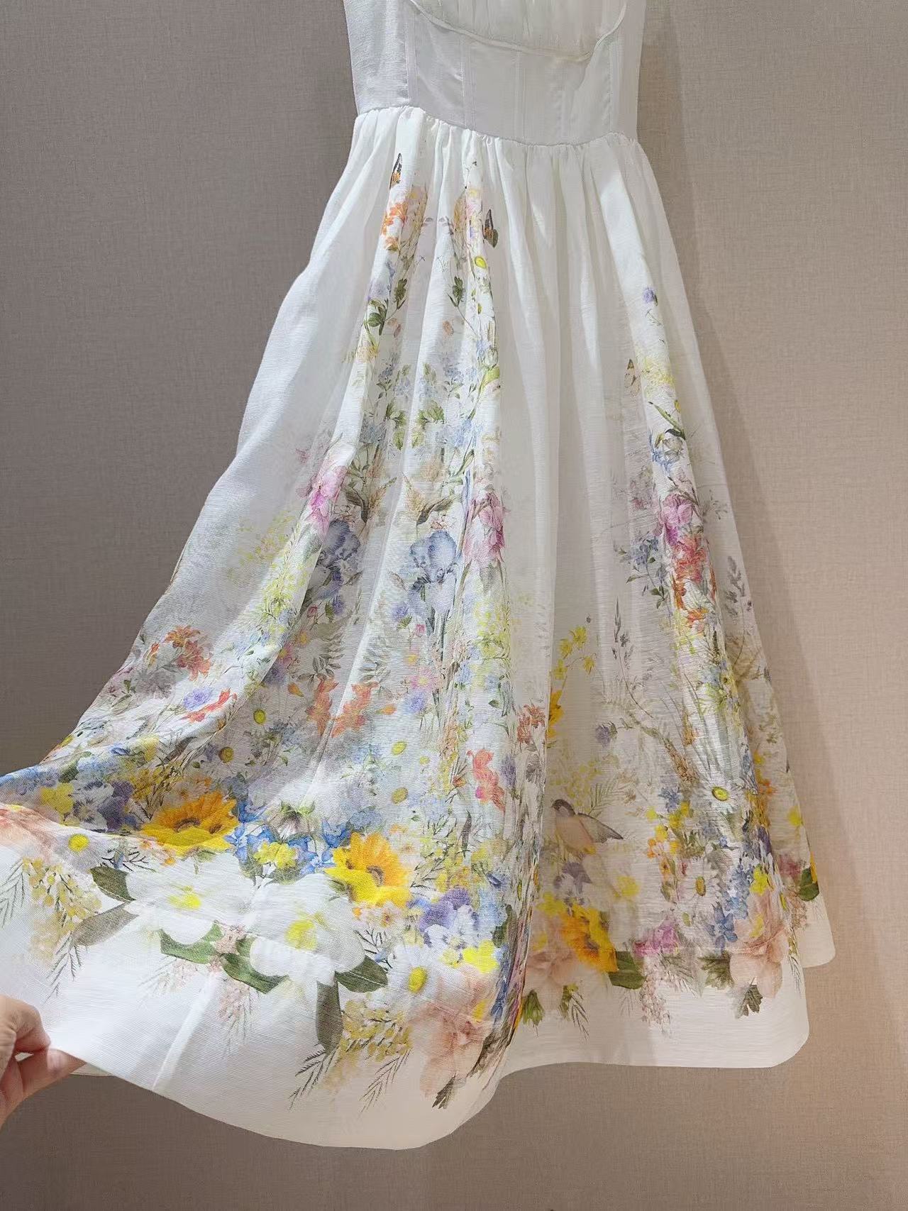 ZIMMERM* Waisted Midi Dress