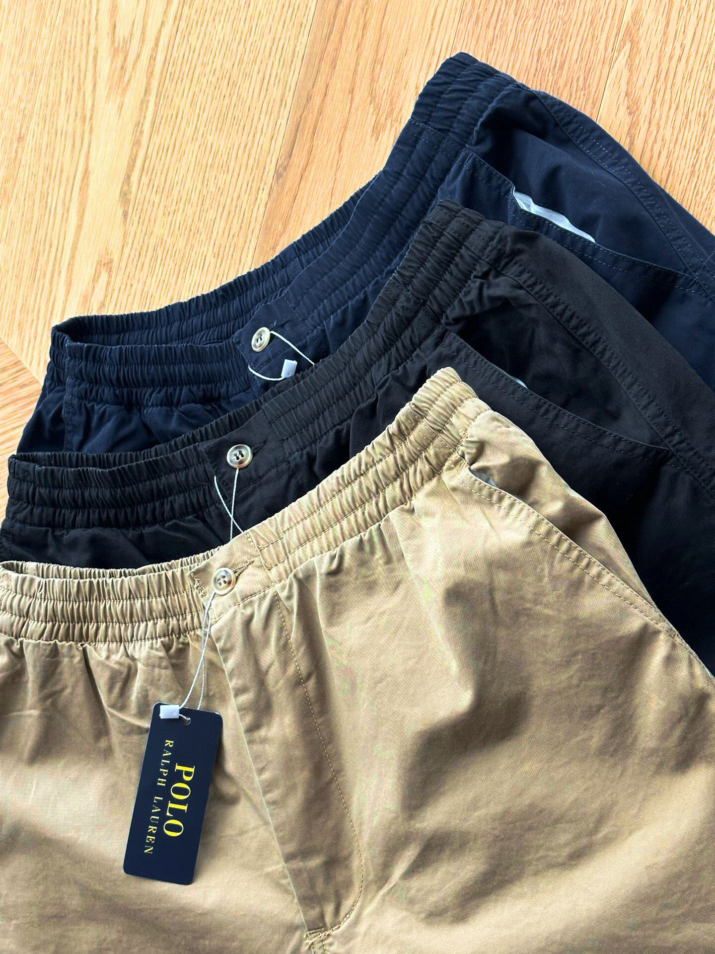 RL cotton zipper shorts