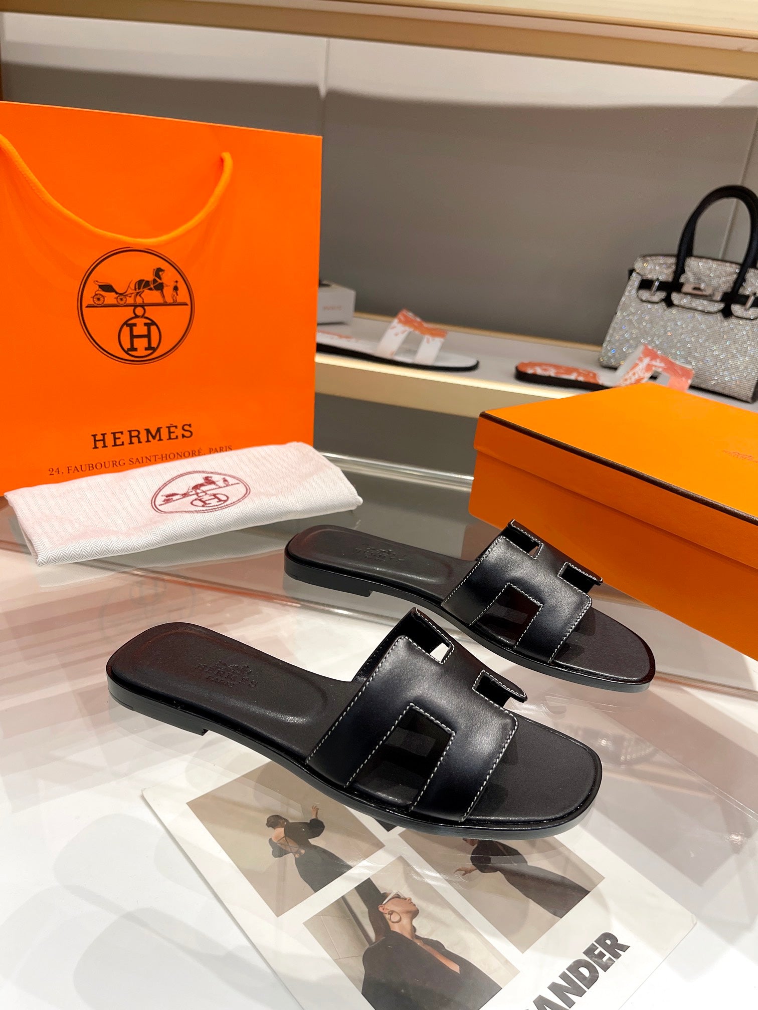 Hermè* new 1:1 vip slippers