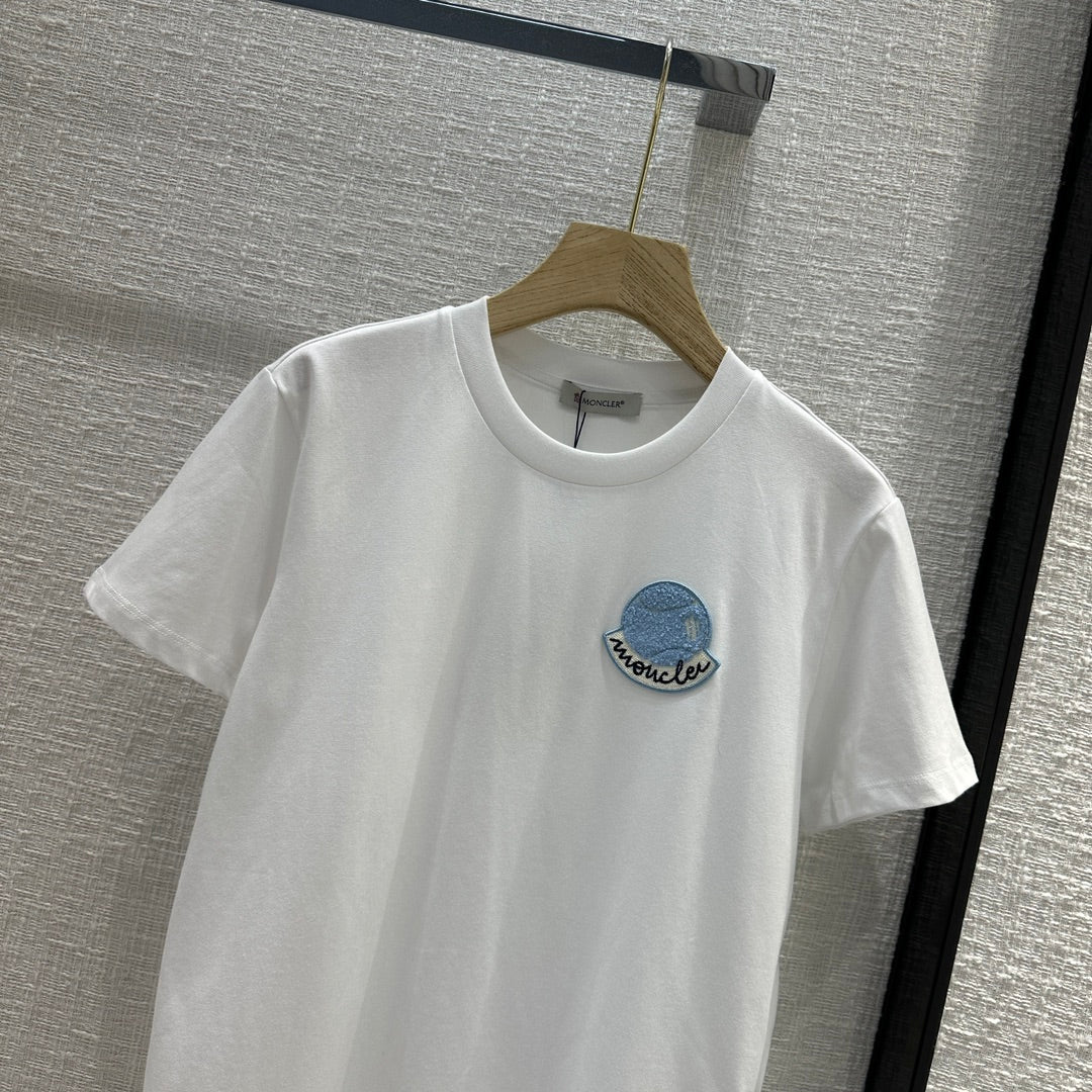 MONCLE* 24 new embroidered short-sleeved T-shirt 1:1 VIP