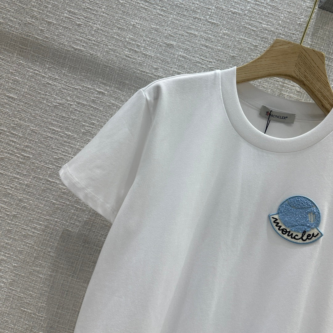 MONCLE* 24 new embroidered short-sleeved T-shirt 1:1 VIP
