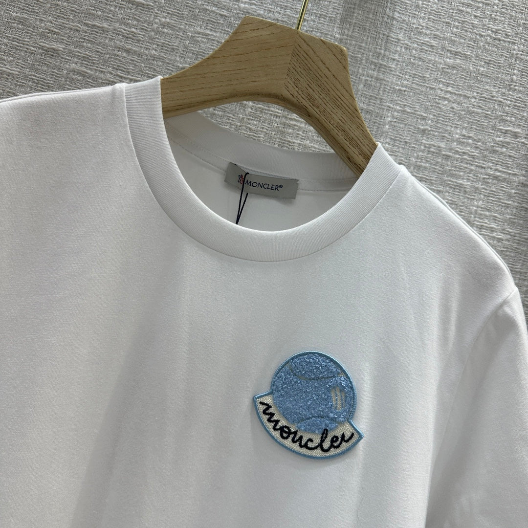 MONCLE* 24 new embroidered short-sleeved T-shirt 1:1 VIP