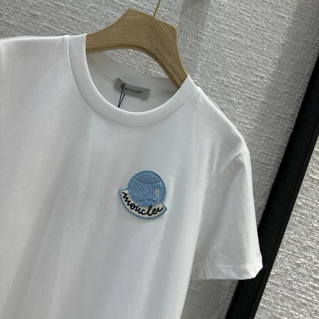 MONCLE* 24 new embroidered short-sleeved T-shirt 1:1 VIP