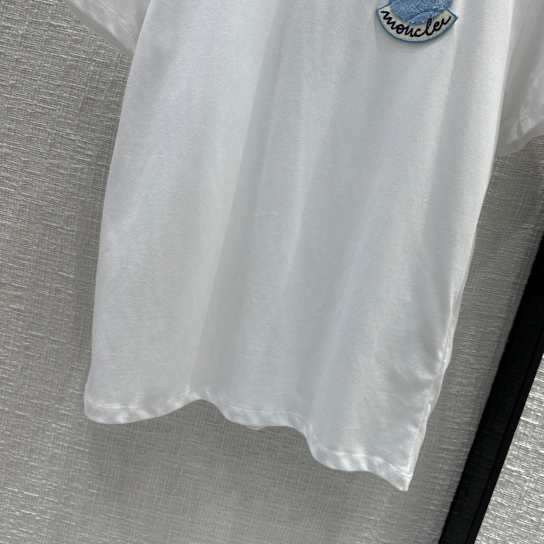 MONCLE* 24 new embroidered short-sleeved T-shirt 1:1 VIP