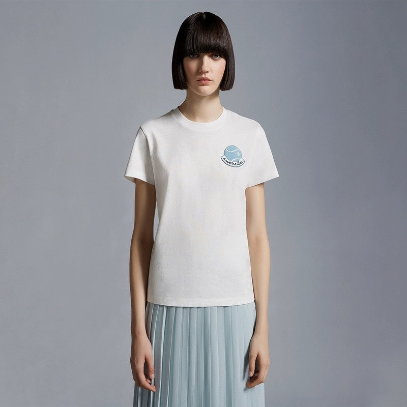 MONCLE* 24 new embroidered short-sleeved T-shirt 1:1 VIP