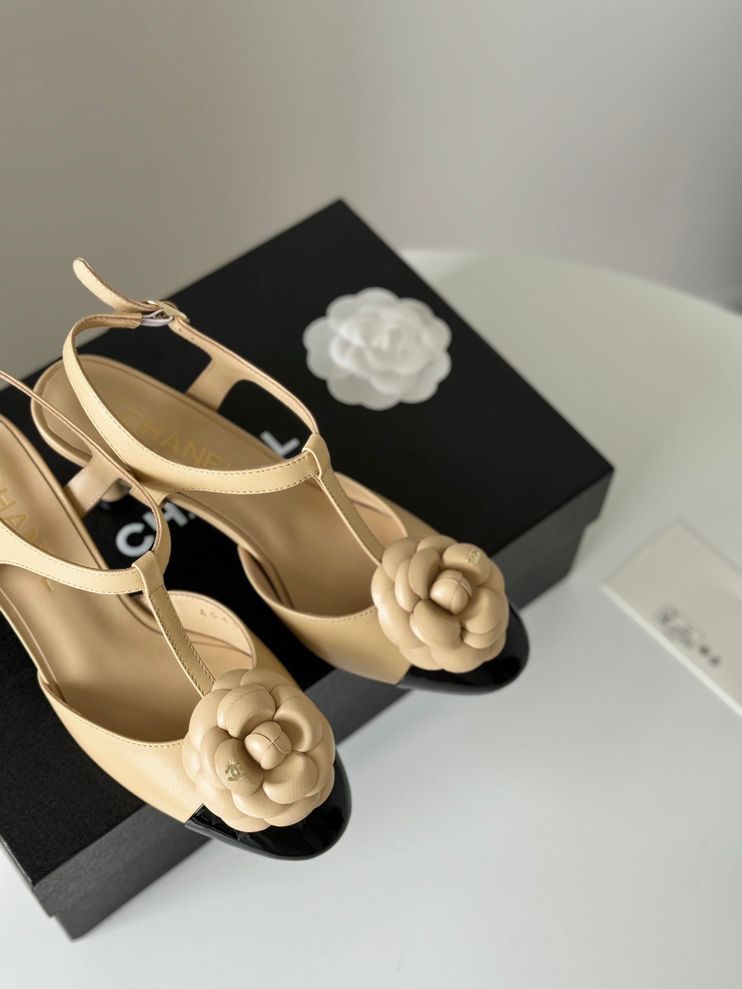 CHANE* 24 new camellia high heels 1:1 VIP