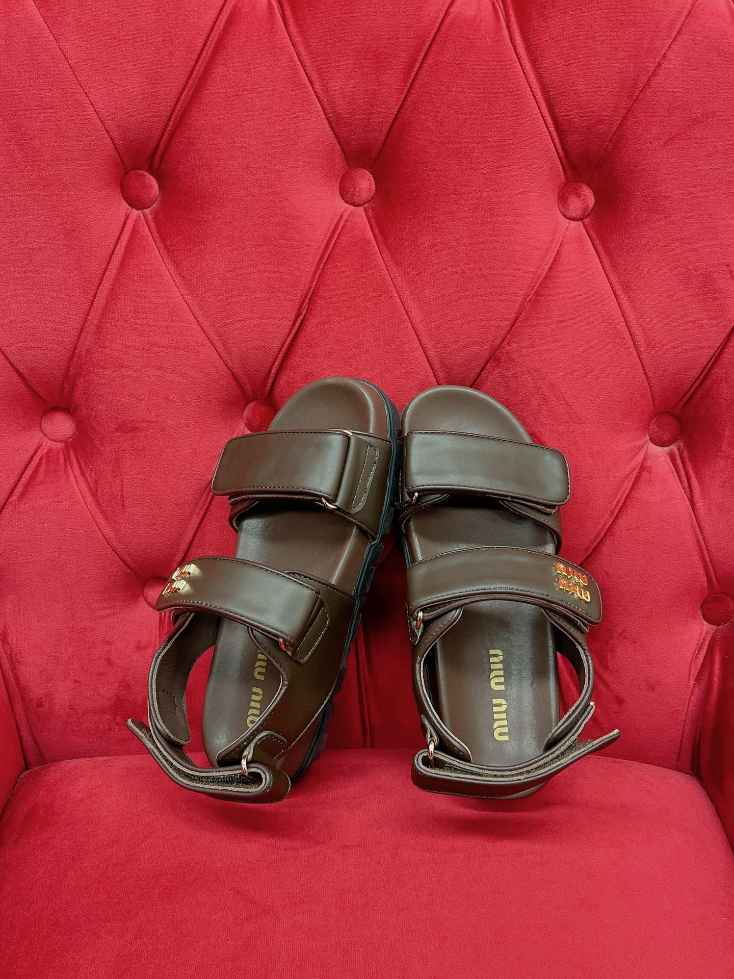 MIU* 24 new Velcro sandals 1:1 VIP