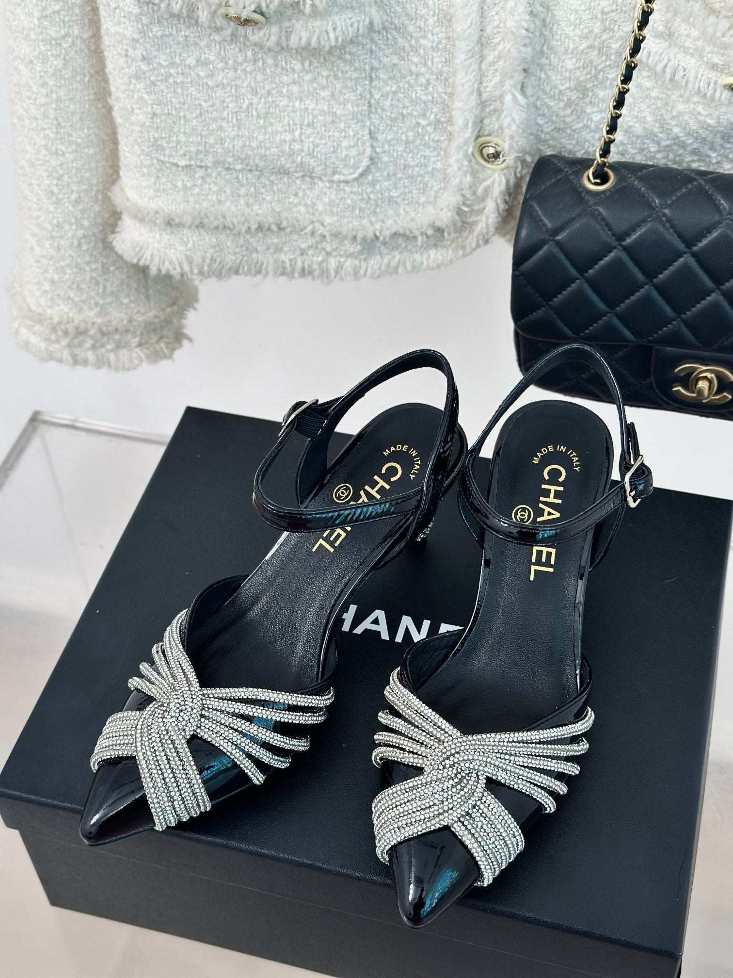 CHA* 24 new high-heeled sandals 1:1 VIP