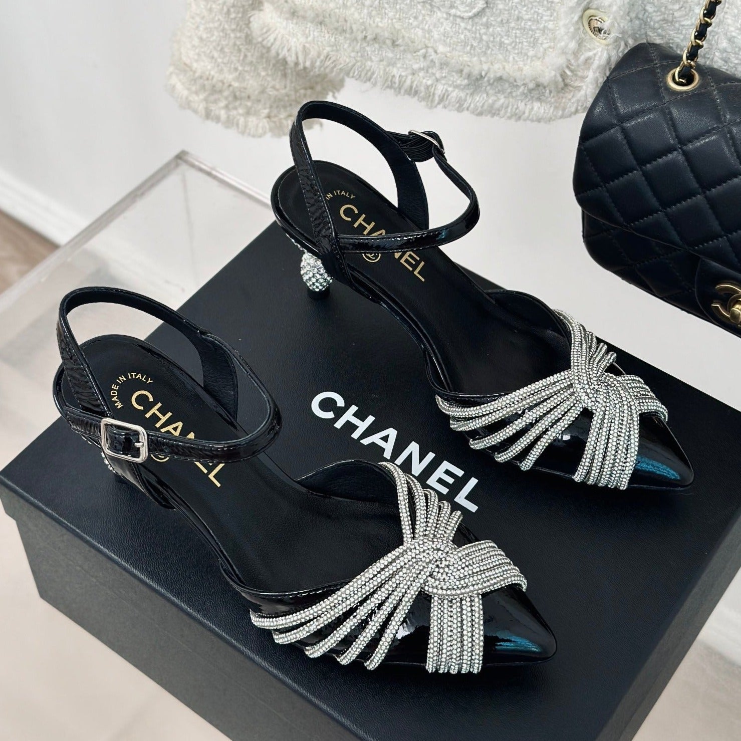 CHA* 24 new high-heeled sandals 1:1 VIP