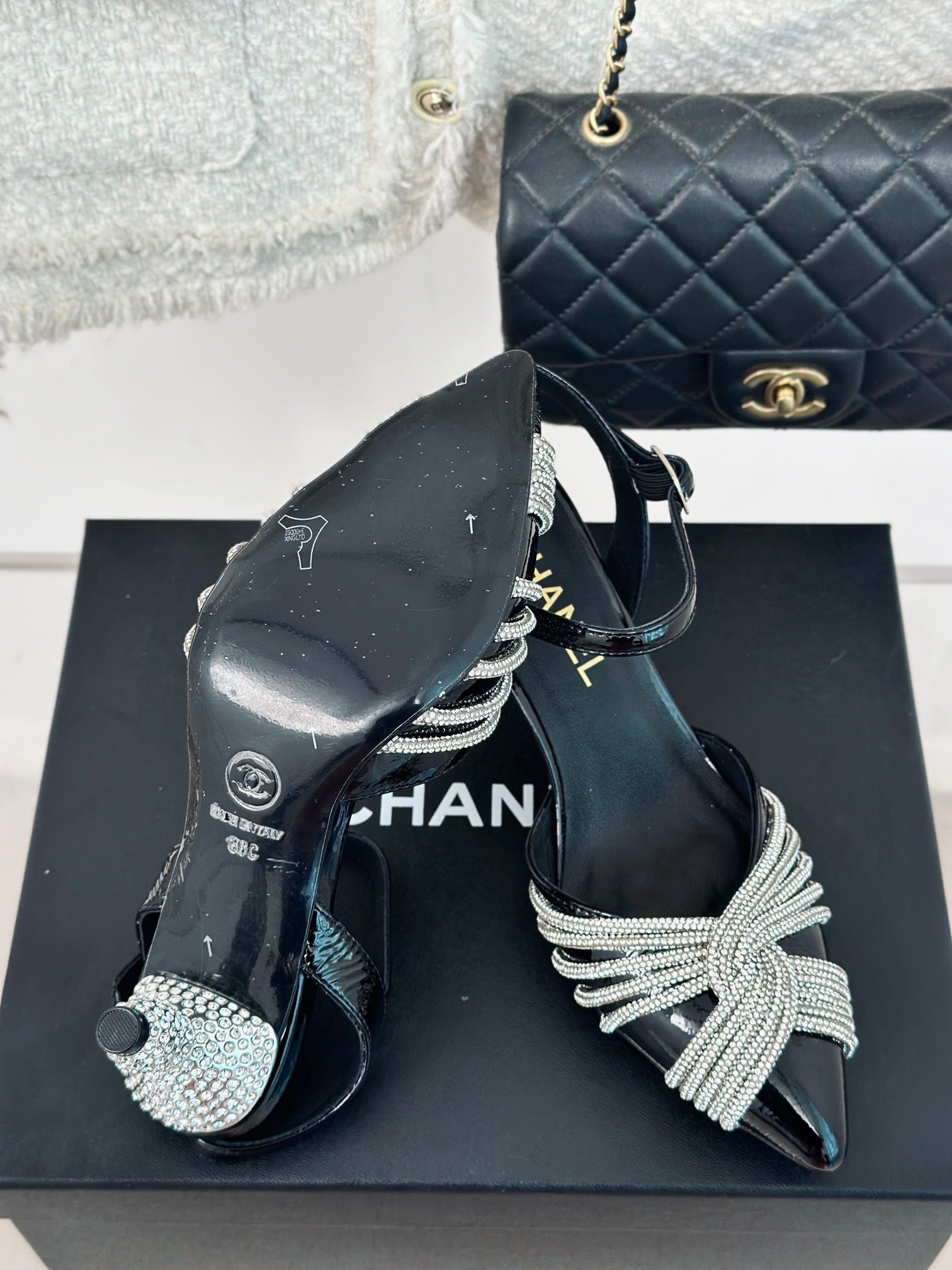 CHA* 24 new high-heeled sandals 1:1 VIP