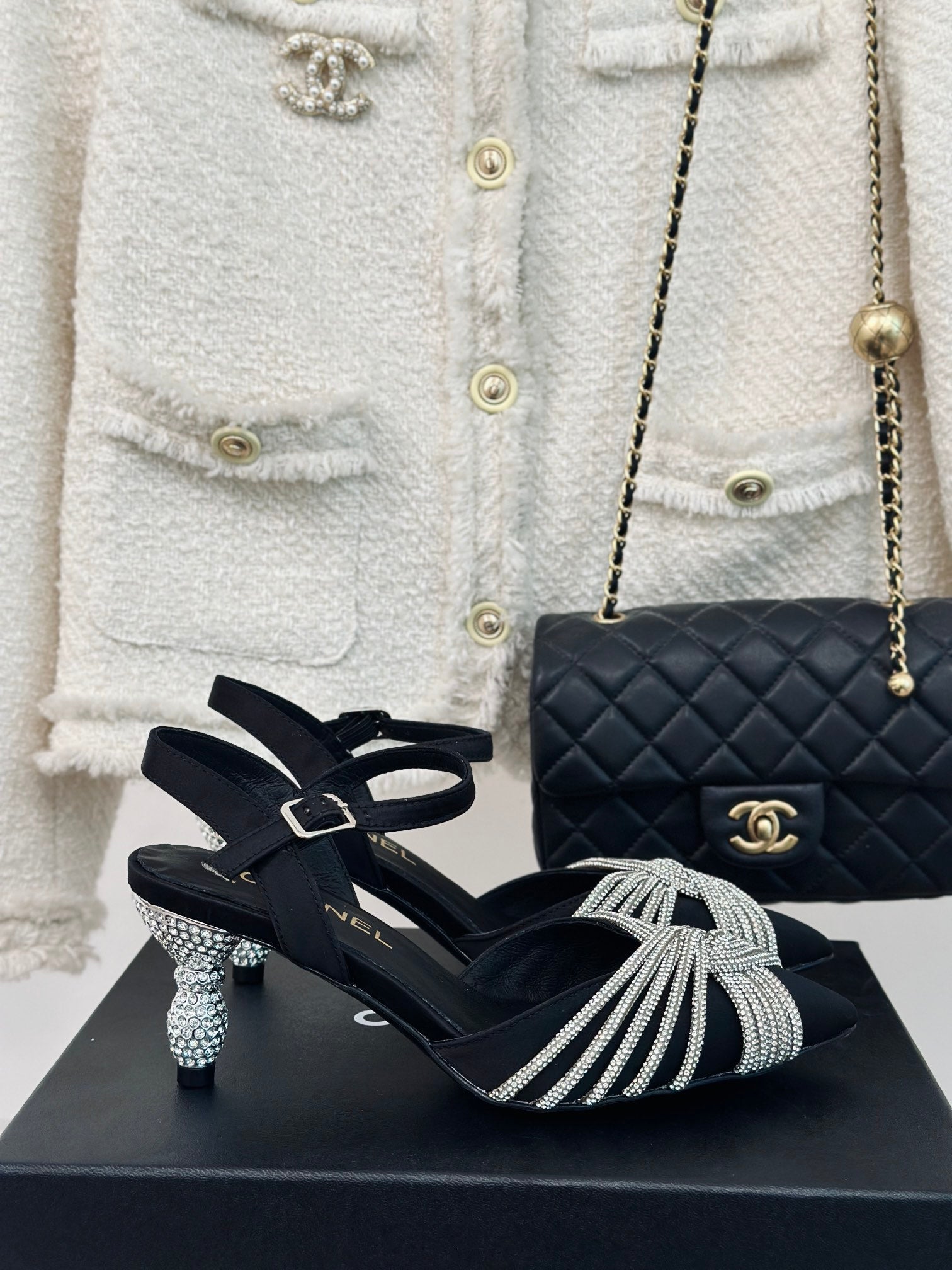 CHA* 24 new high-heeled sandals 1:1 VIP