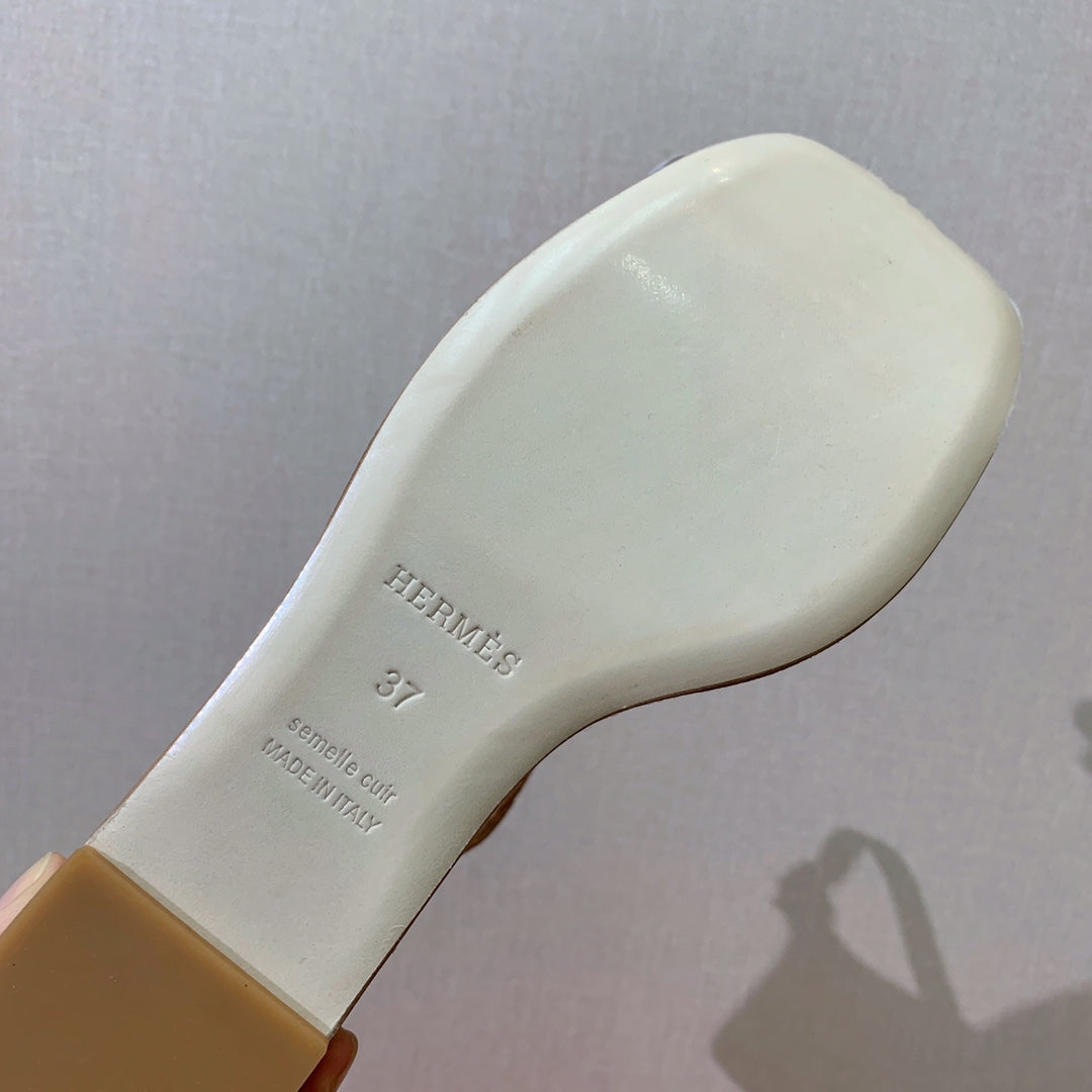 Herm* 24 new KEIIY shoe buckle high heels 1:1 VIP