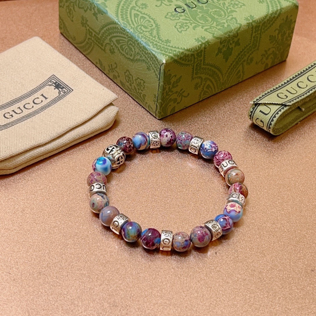 Guc* 24 new crystal stone bracelet