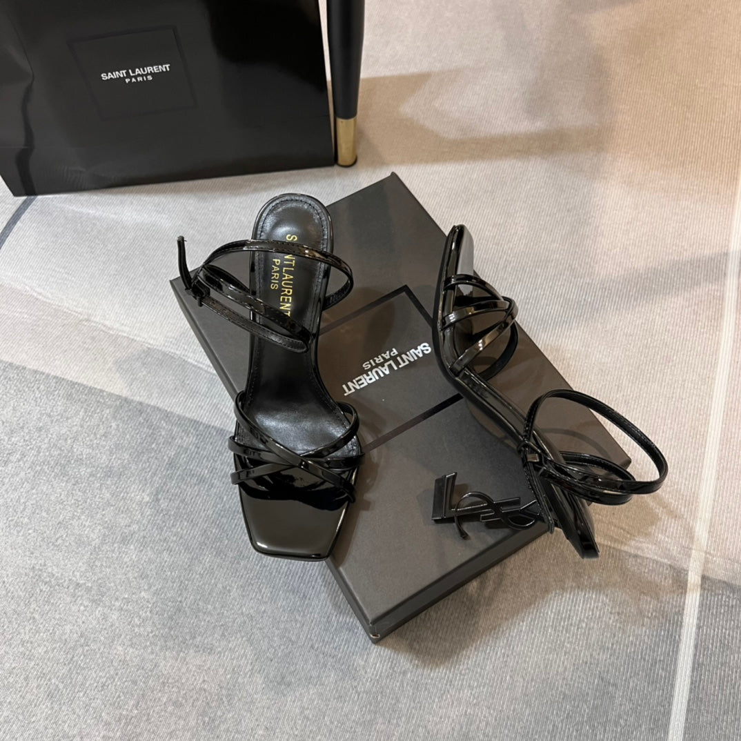 YSL* 24 new pointed toe high heel sandals