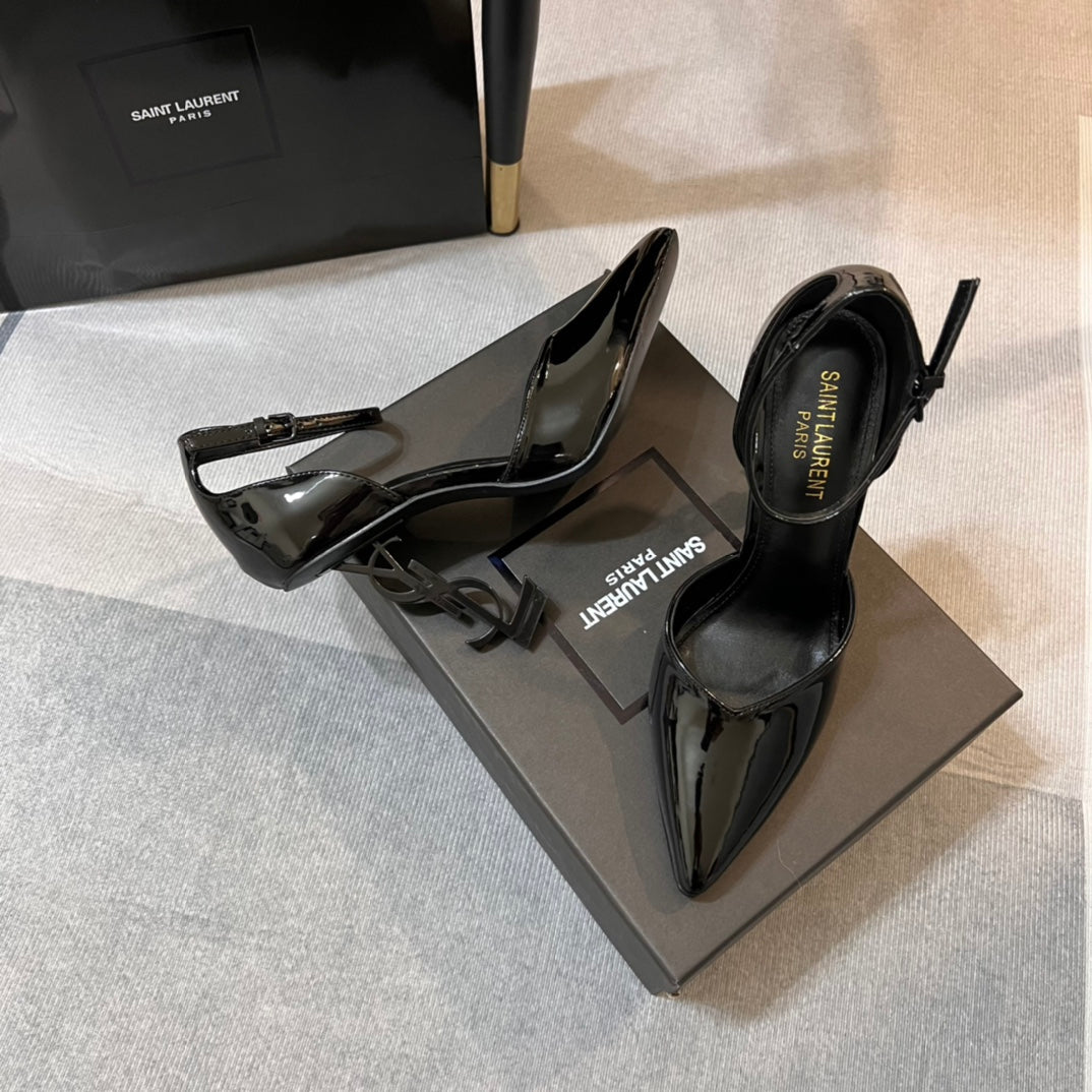 YSL* 24 new pointed toe high heel sandals