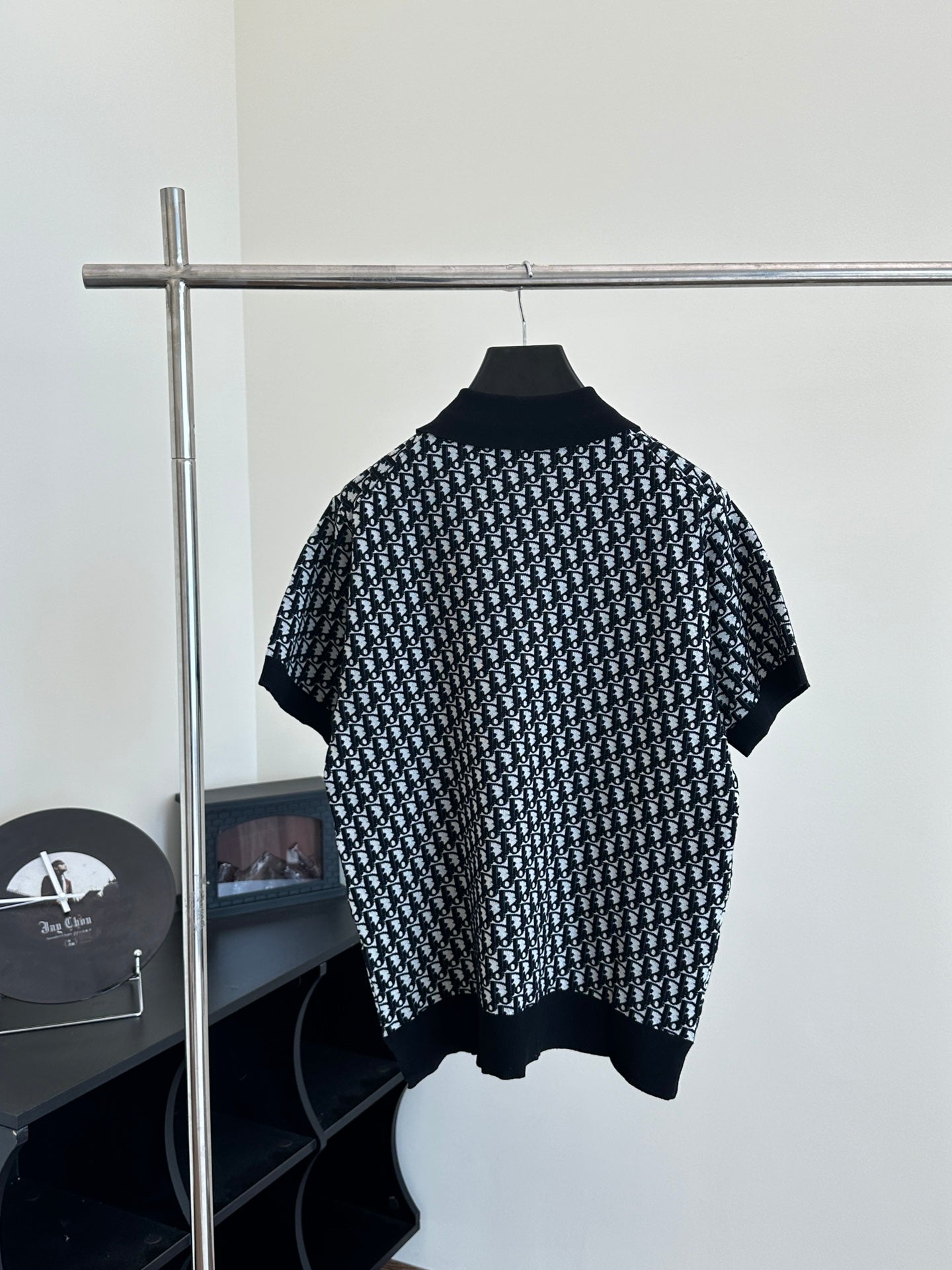 Dio* 24 new OBLIQUE all-over printed knitted POLO shirt