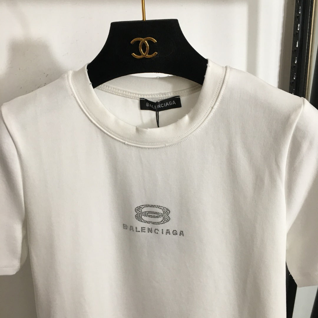 Balenci* 24 new hot diamond T-shirt
