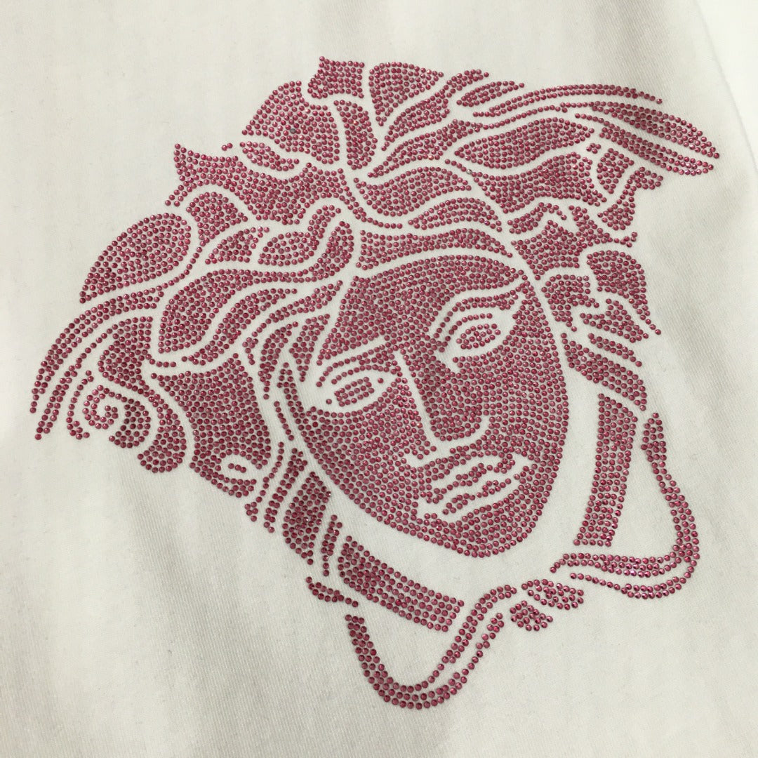 VERSAC* 24 new hot diamond portrait pure cotton T-shirt