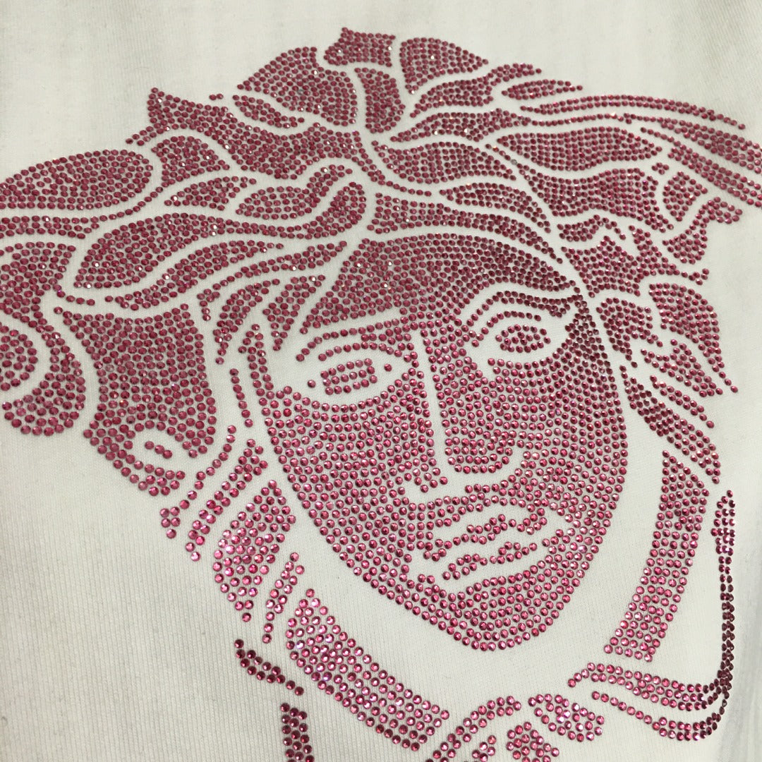 VERSAC* 24 new hot diamond portrait pure cotton T-shirt