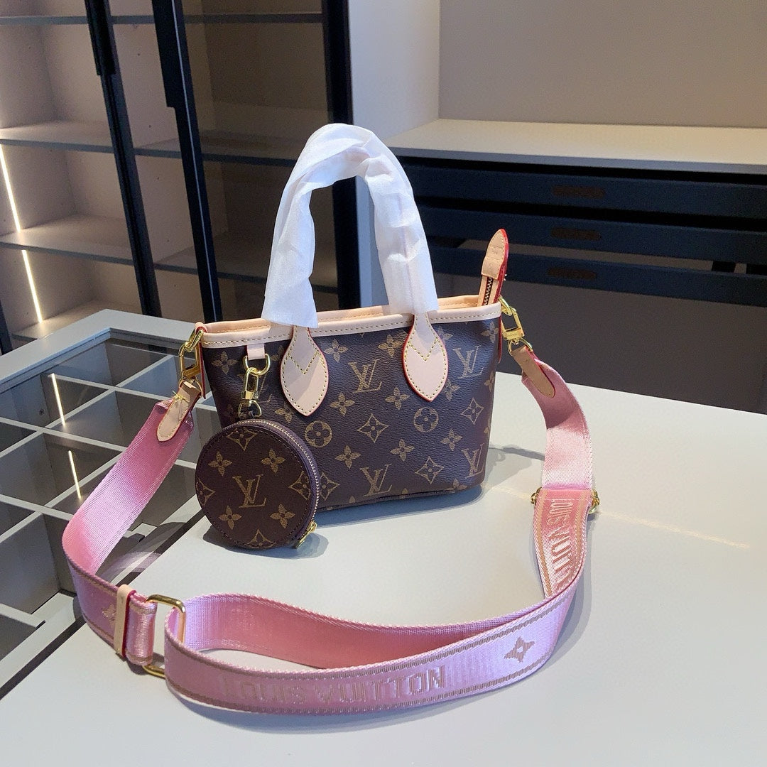 LOU* shopping bag + bucket bag + wallet combination bag