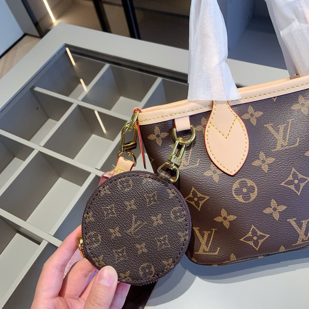 LOU* shopping bag + bucket bag + wallet combination bag