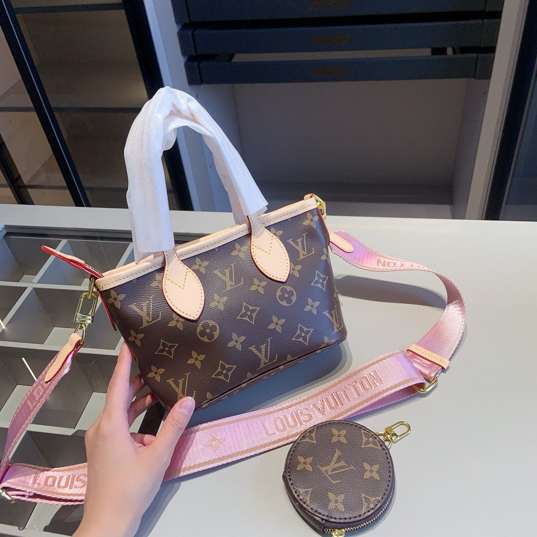 LOU* shopping bag + bucket bag + wallet combination bag