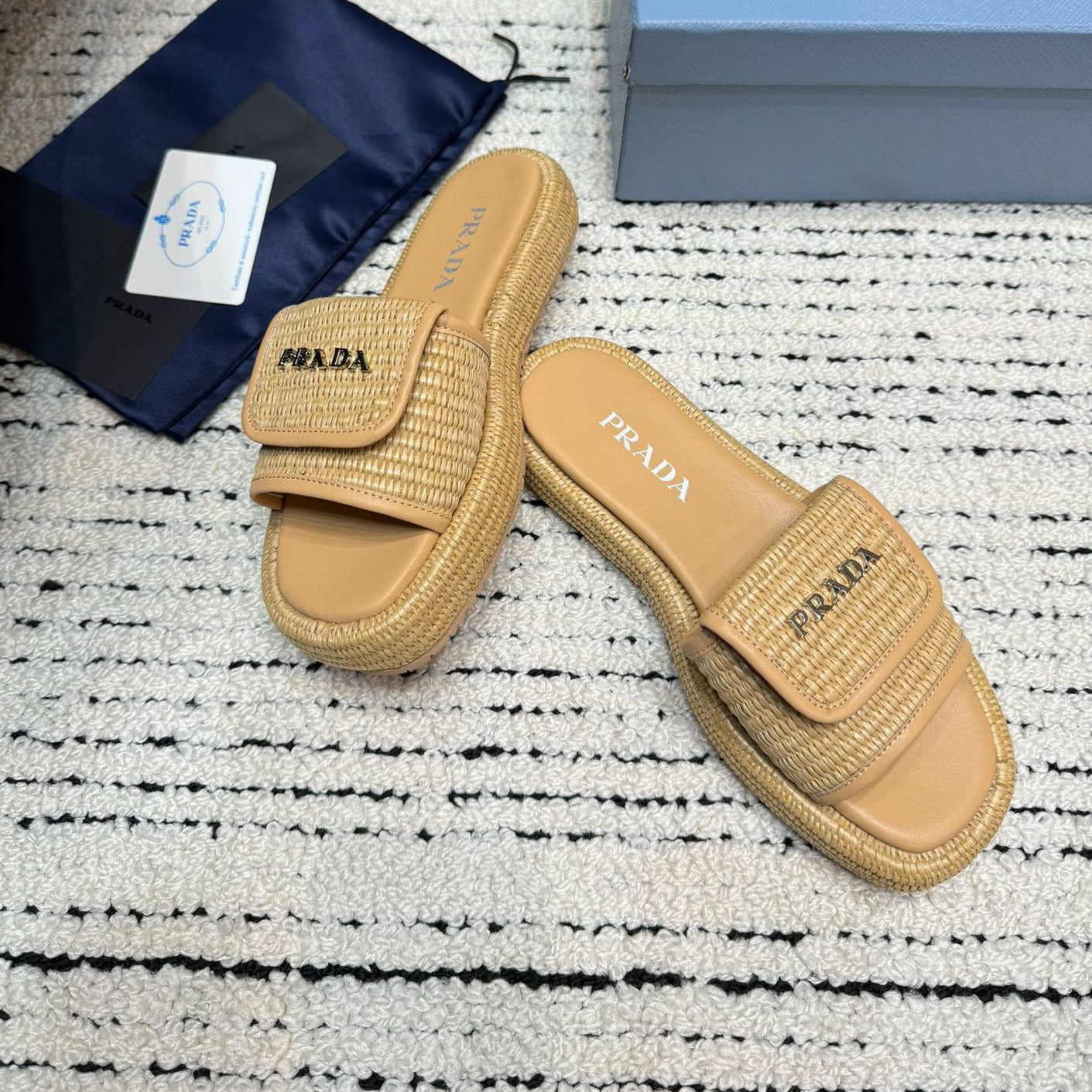 PRA* 24 new straw sandals slippers