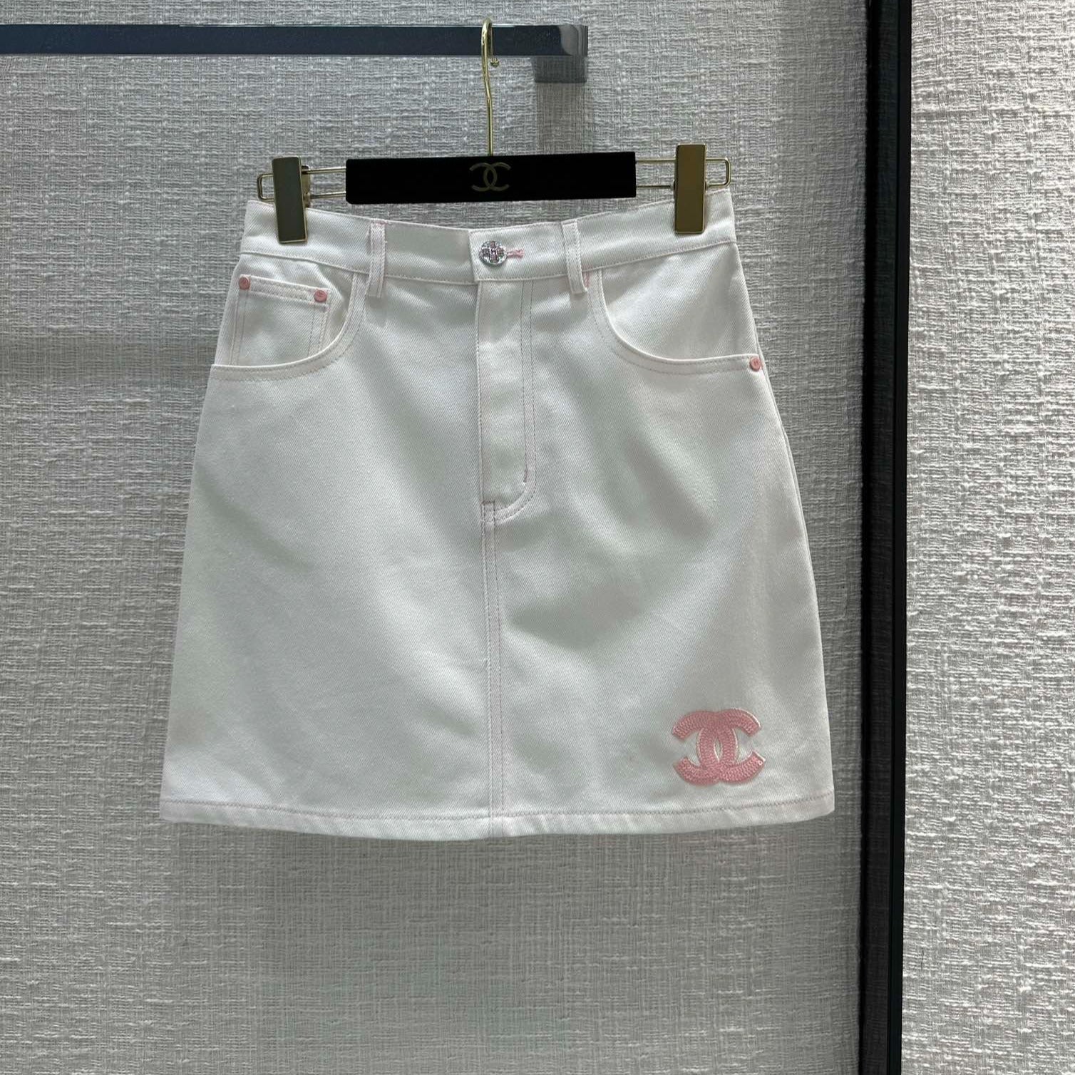 CHAN* 24 new products denim skirt