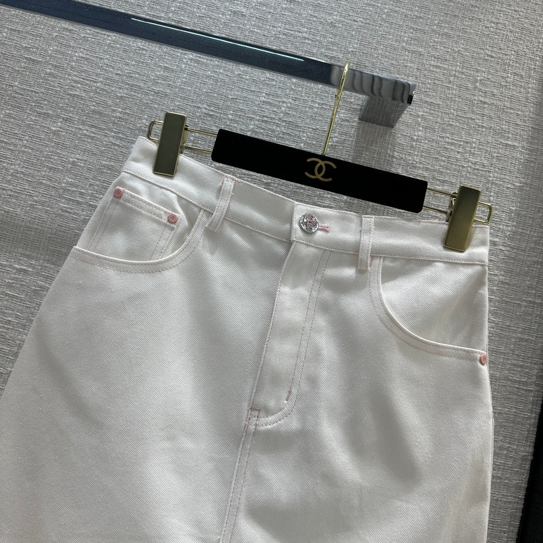 CHAN* 24 new products denim skirt