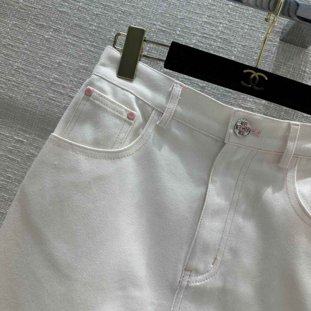 CHAN* 24 new products denim skirt