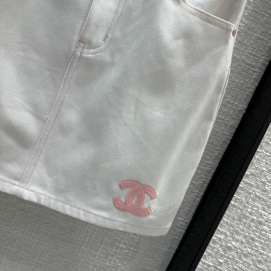 CHAN* 24 new products denim skirt