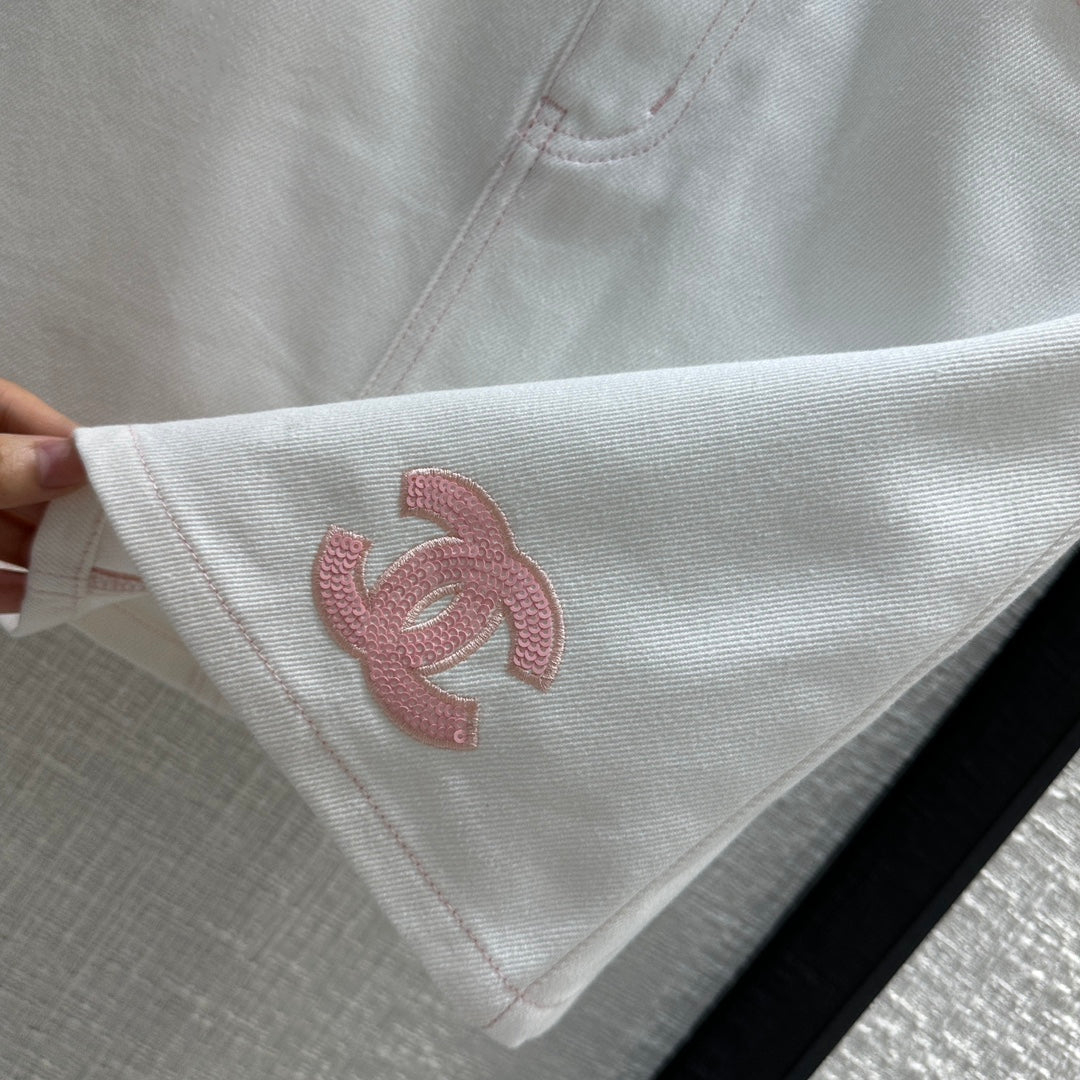 CHAN* 24 new products denim skirt