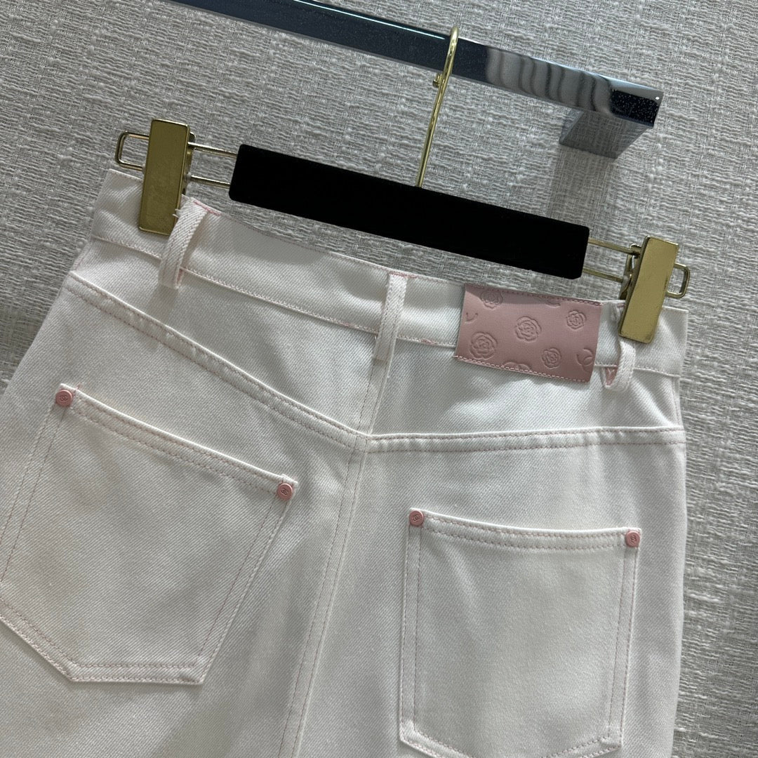 CHAN* 24 new products denim skirt