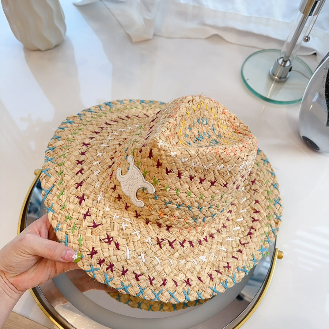 CELIN* new raffia hat