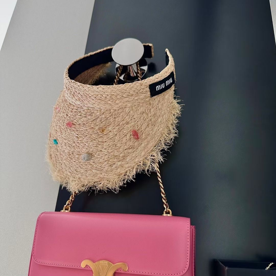 MI* new raffia empty top hat