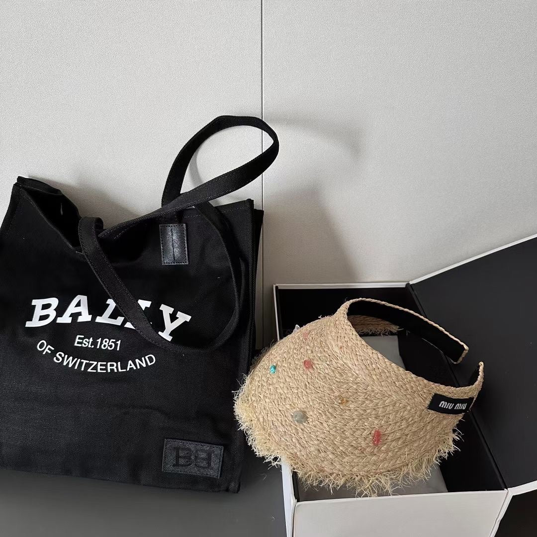 MI* new raffia empty top hat