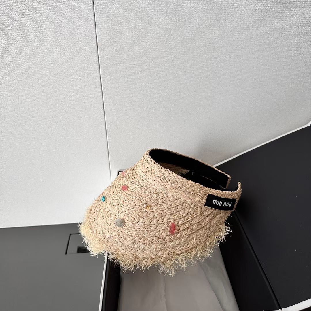 MI* new raffia empty top hat