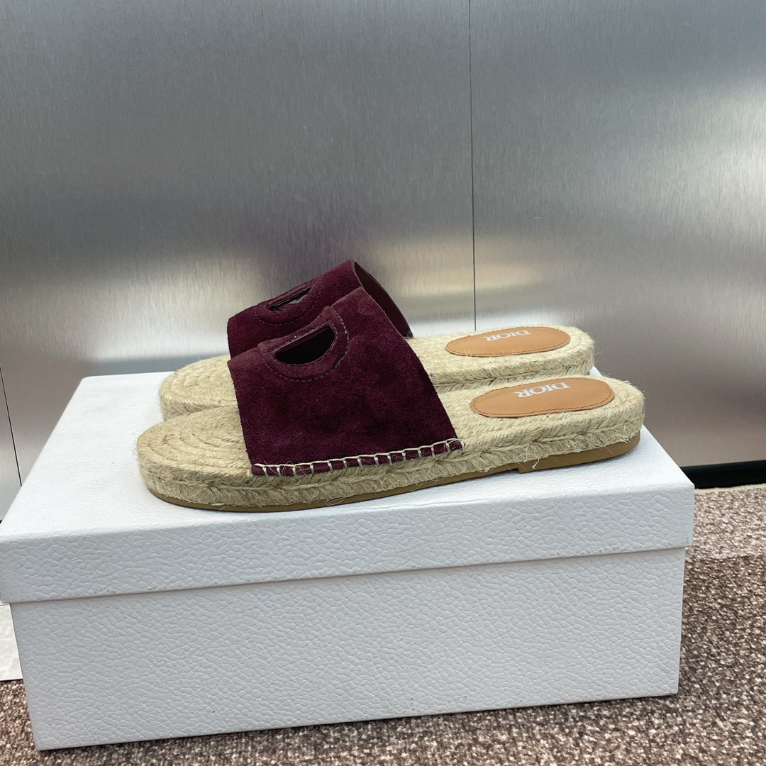 DIO* 24 new CD pig nose woven fisherman shoes