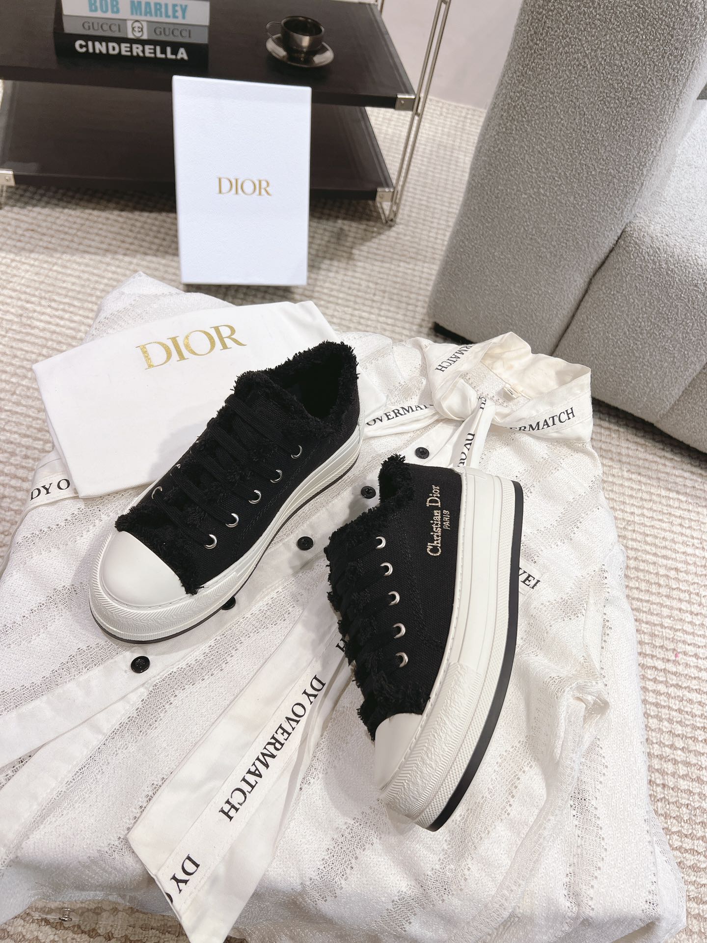 DIO* 24 New Embroidered Flowing Mustache Sneakers 1:1 VIP