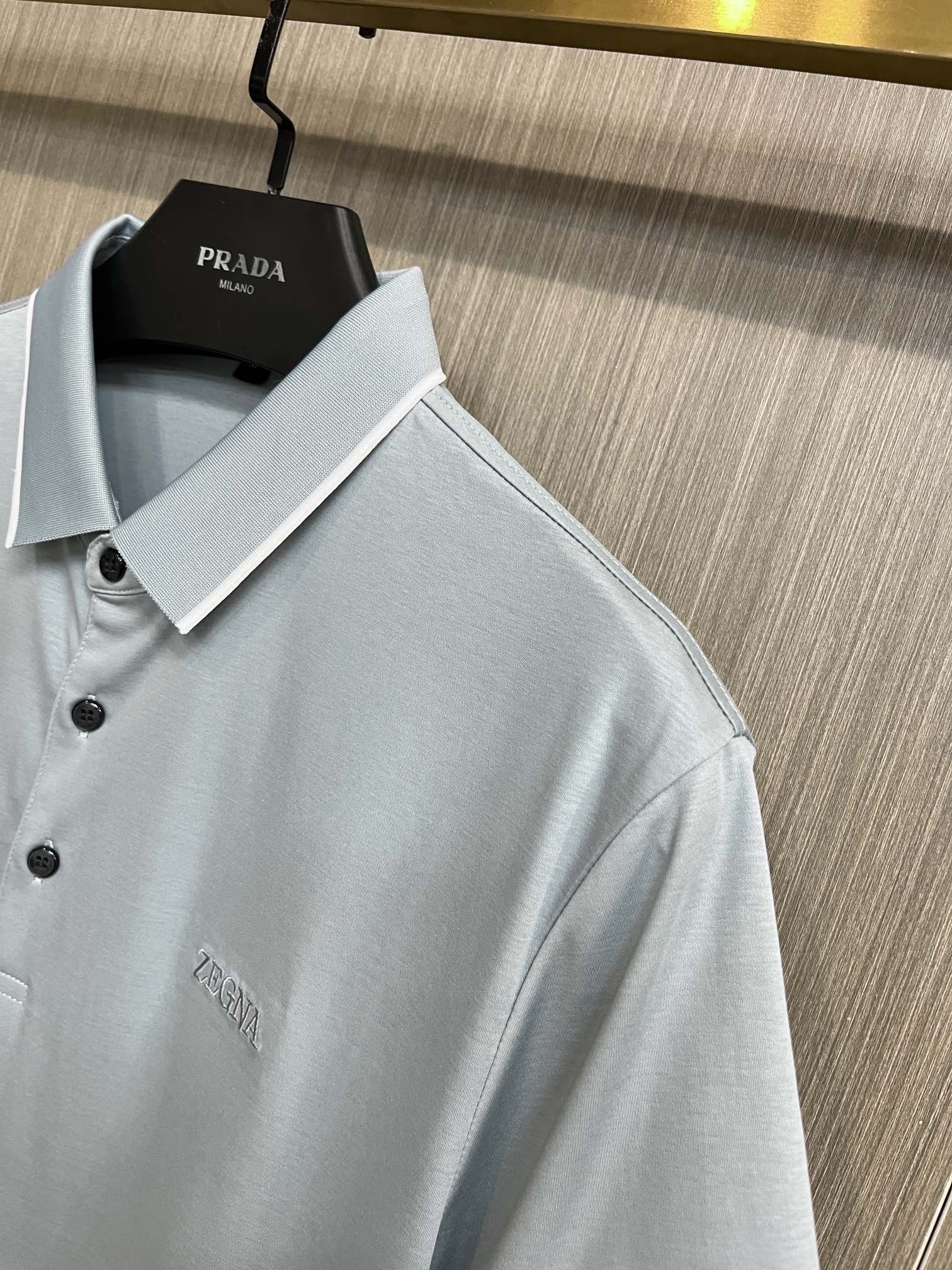 Zegna 24SS Lapel Polo Shirt