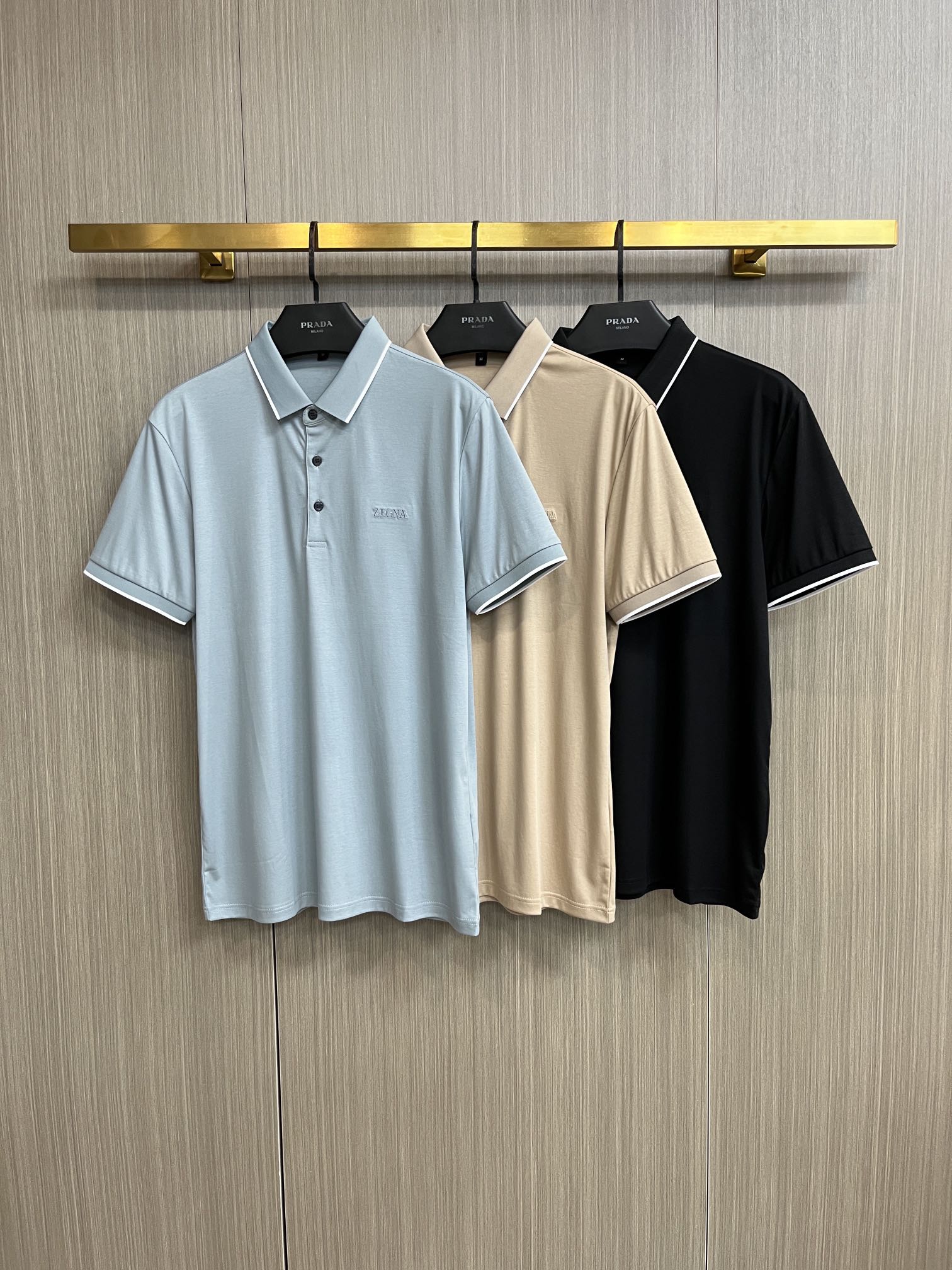 Zegna 24SS Lapel Polo Shirt