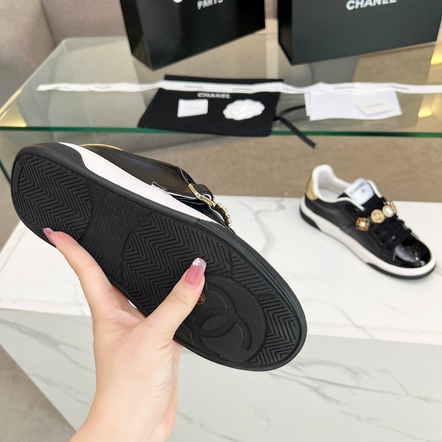 CHAN* 24SS Camellia sneakers 1:1 VIP