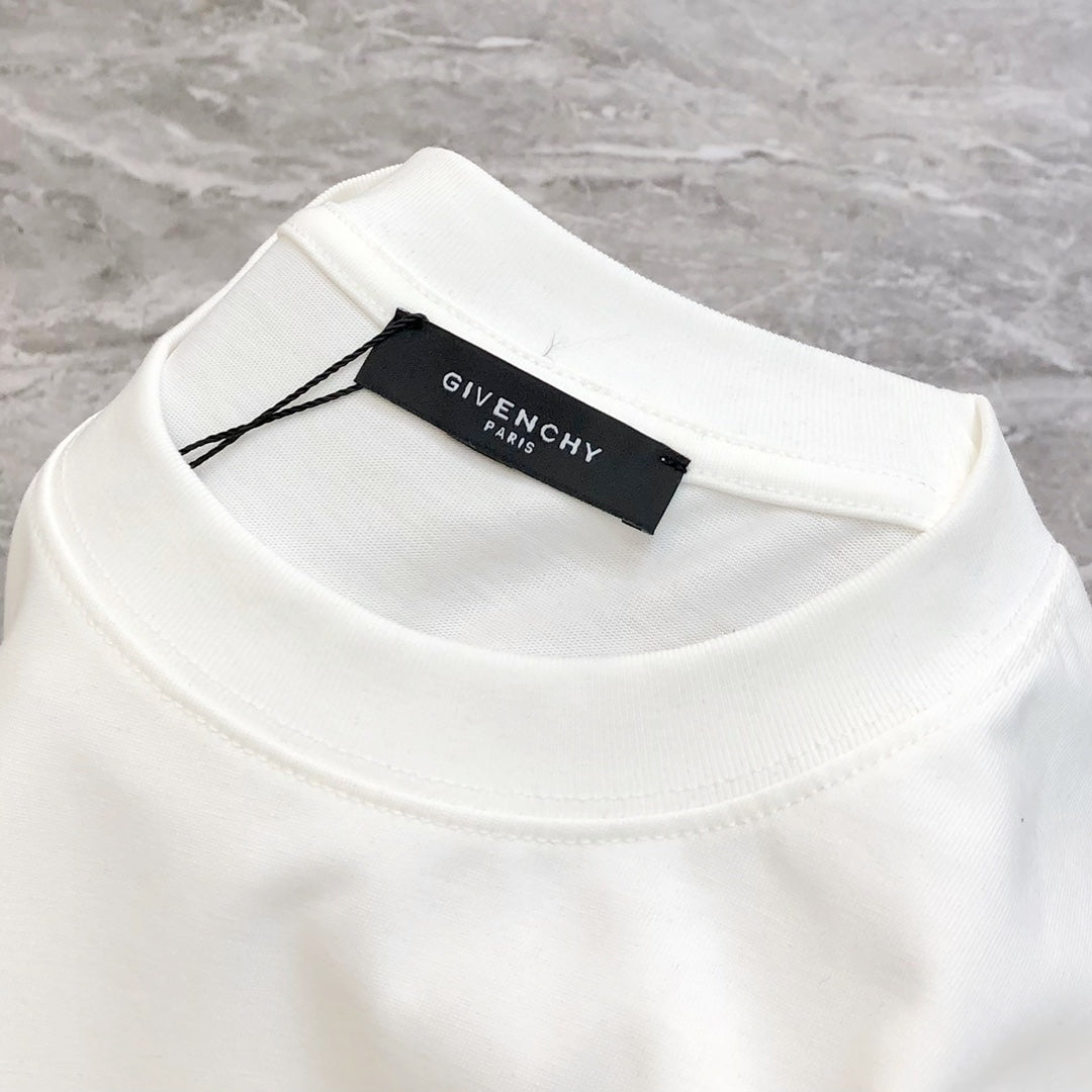 Givenc* 24SS 100% cotton round neck T-shirt