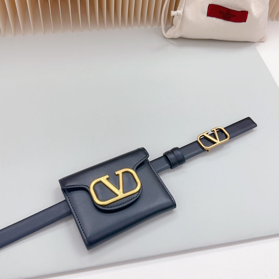 Valenti* 24SS leather belt with waist bag 1:1 VIP