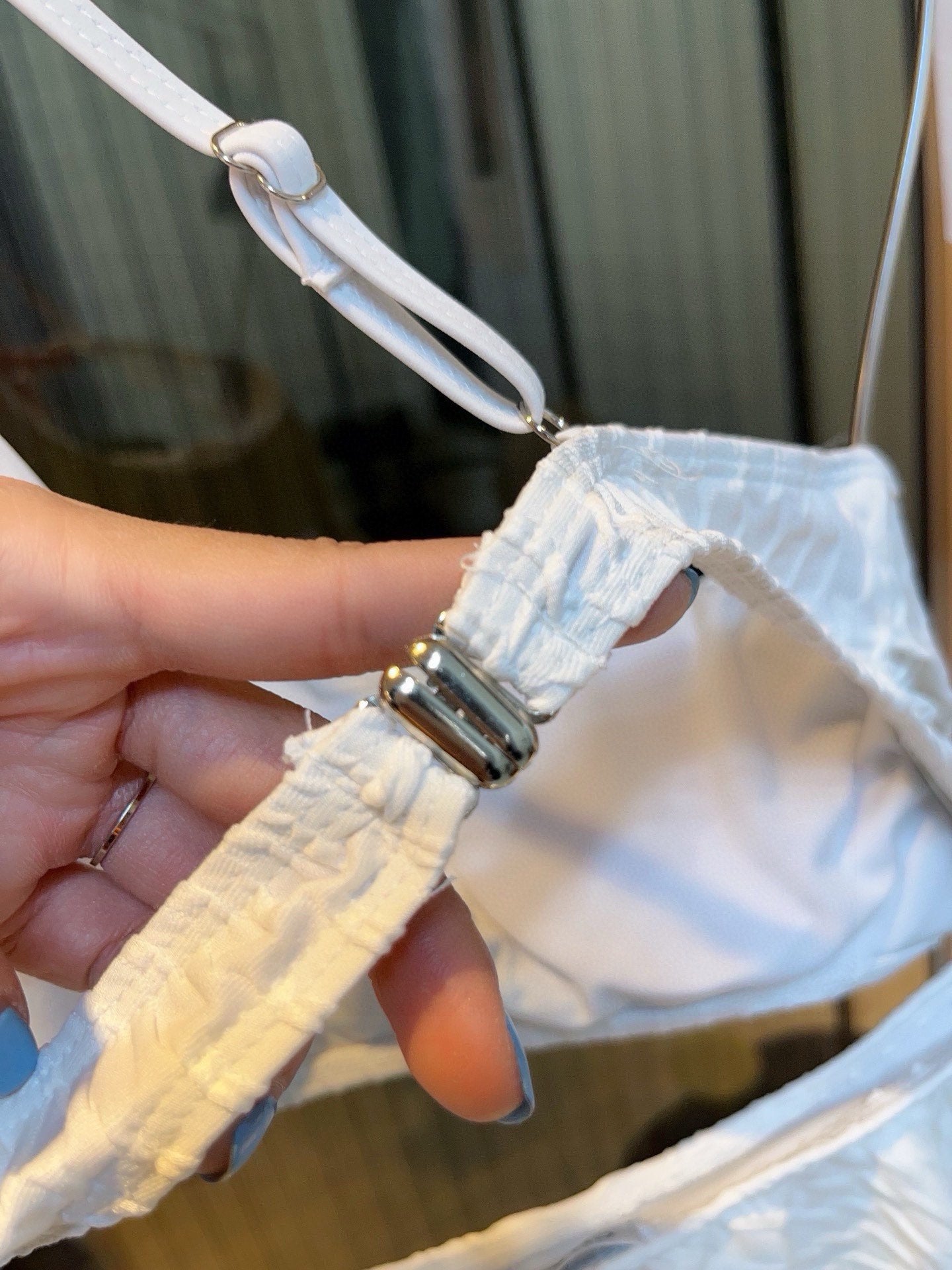 CHAN* 24SS Ruffled Irregular One-Piece Swimsuit