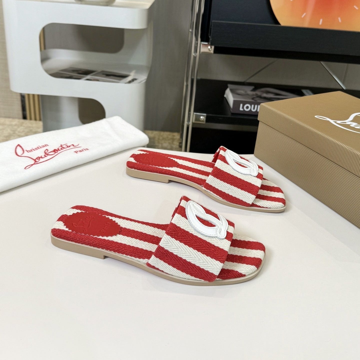 CHRIS* LOUB* 24SS flip flops 1:1 VIP