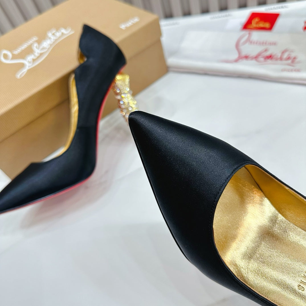 CHRIS* LOUB* 24SS multicolored crystal heels 1:1 VIP