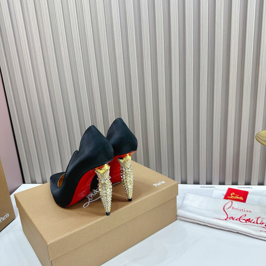 CHRIS* LOUB* 24SS multicolored crystal heels 1:1 VIP