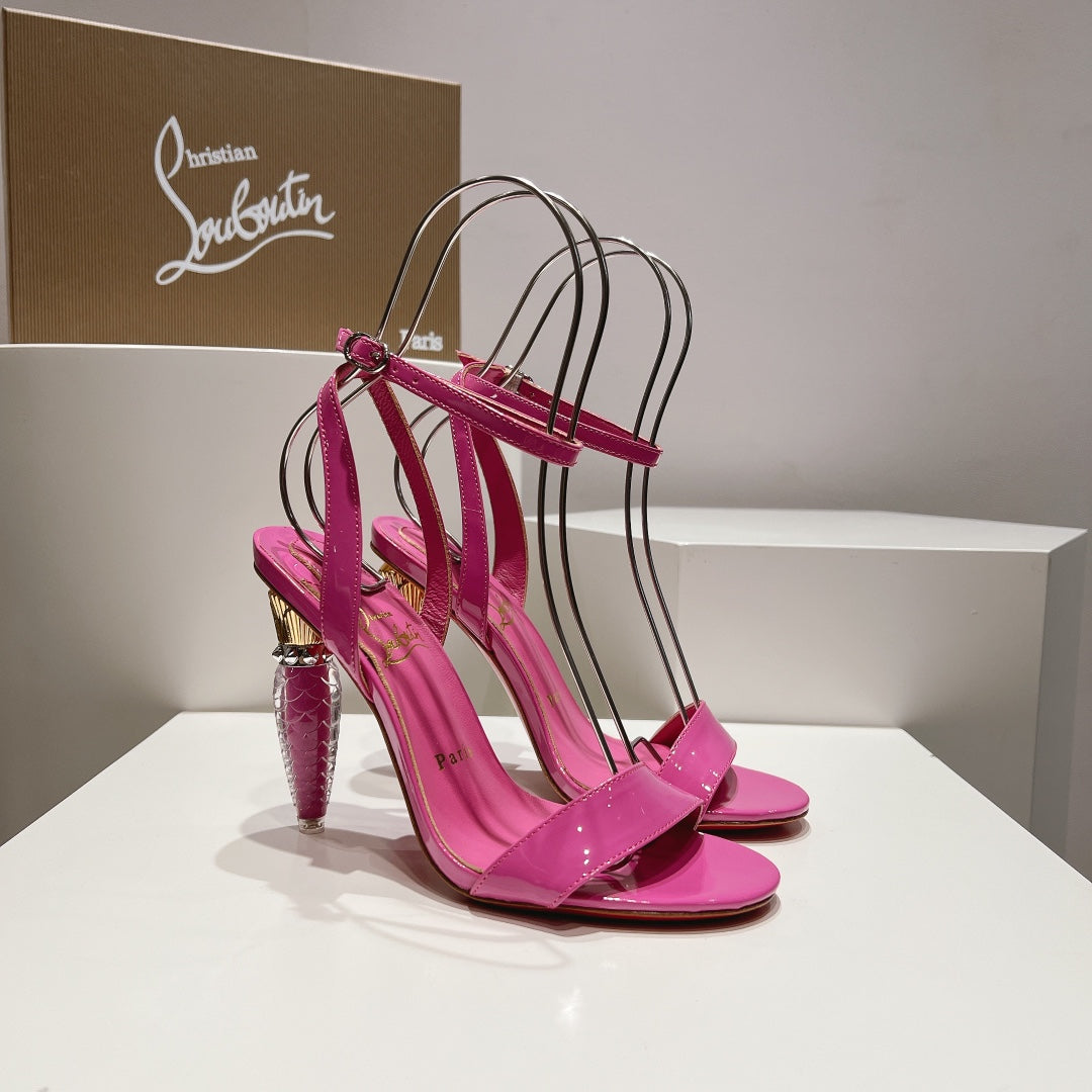 CHRIS* LOUB* 24SS LIPGLOSS high-heeled sandals 1:1 VIP