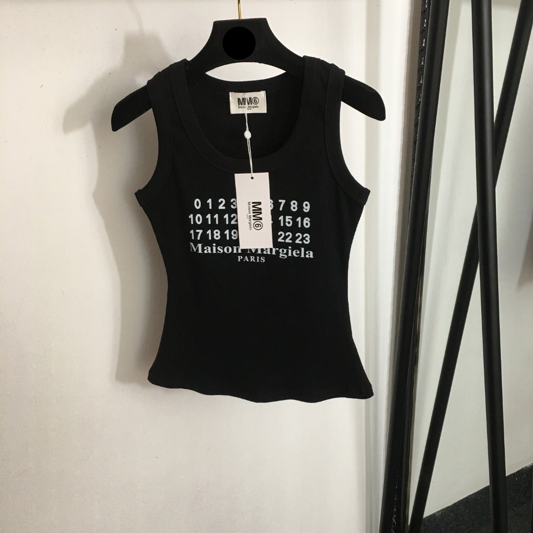 MM6 digital print sports vest